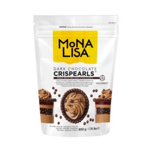 Mona Lisa - Decorațiuni CRISPEARLS ciocolată neagră - 0,8kg
