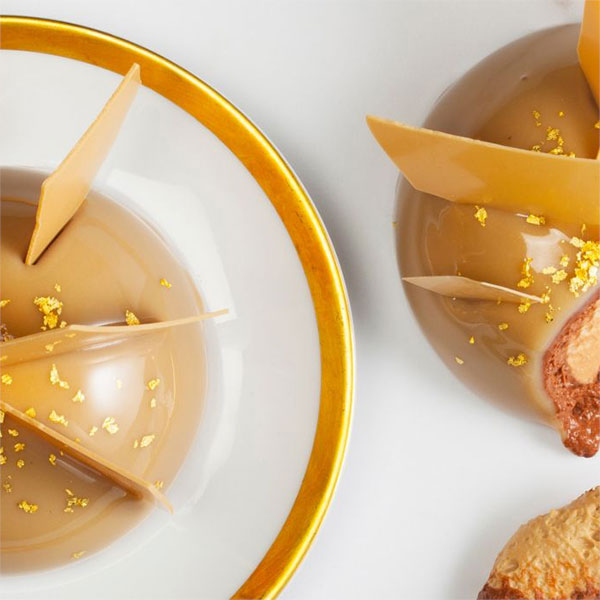 BARRY CALLEBAUT - Ciocolată Gold albă cu caramel - dropsuri, cacao 30,4% - 2,5kg - imagine 2