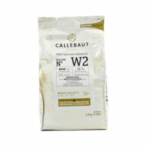 BARRY CALLEBAUT - Ciocolată albă W2 - dropsuri, cacao 28% - 2,5KG