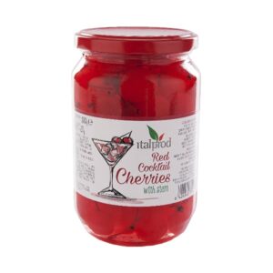 Cireșe Rosii maraschino cu codiță pentru cockteil - 800g