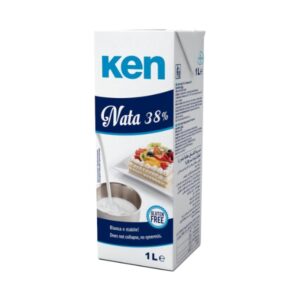 KEN Nata - Smântână  lichidă pentru frișcă (fără aditivi), naturală 38% - 1L